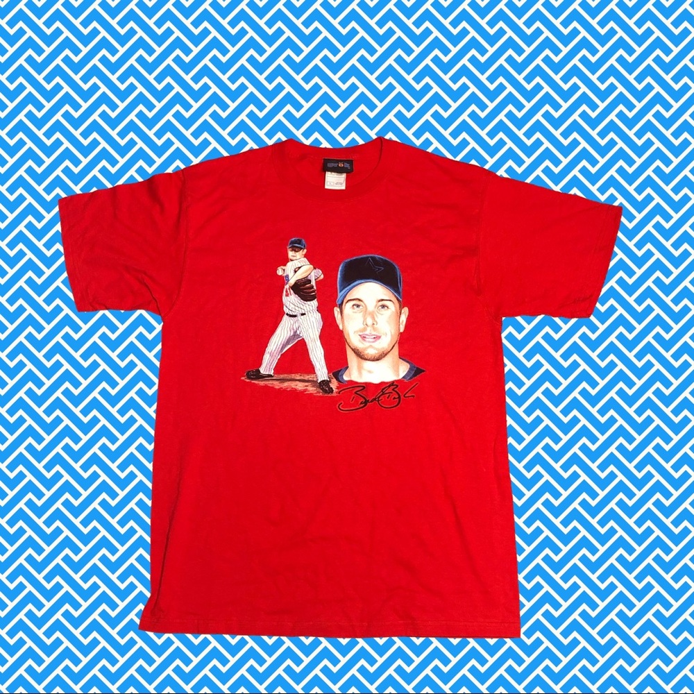 Rare Brad Peacock Rubber Stamp Autograph Tee